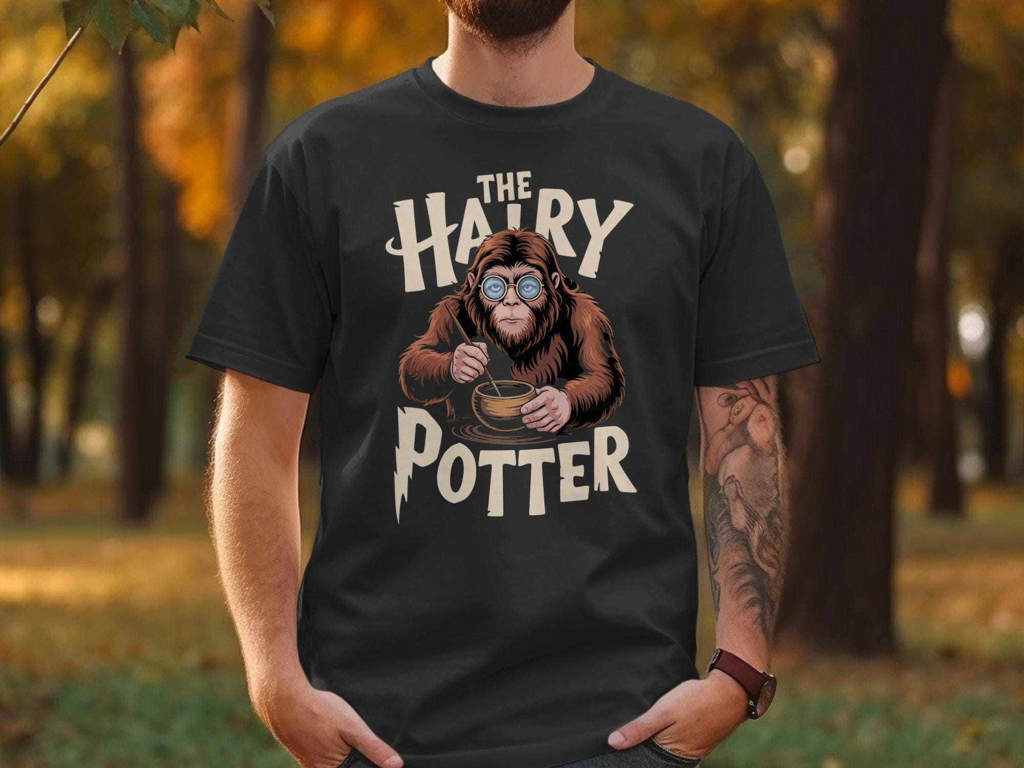 Hairy Potter Spoof T-shirt, Harry Potter Parody Tee, Comfort 