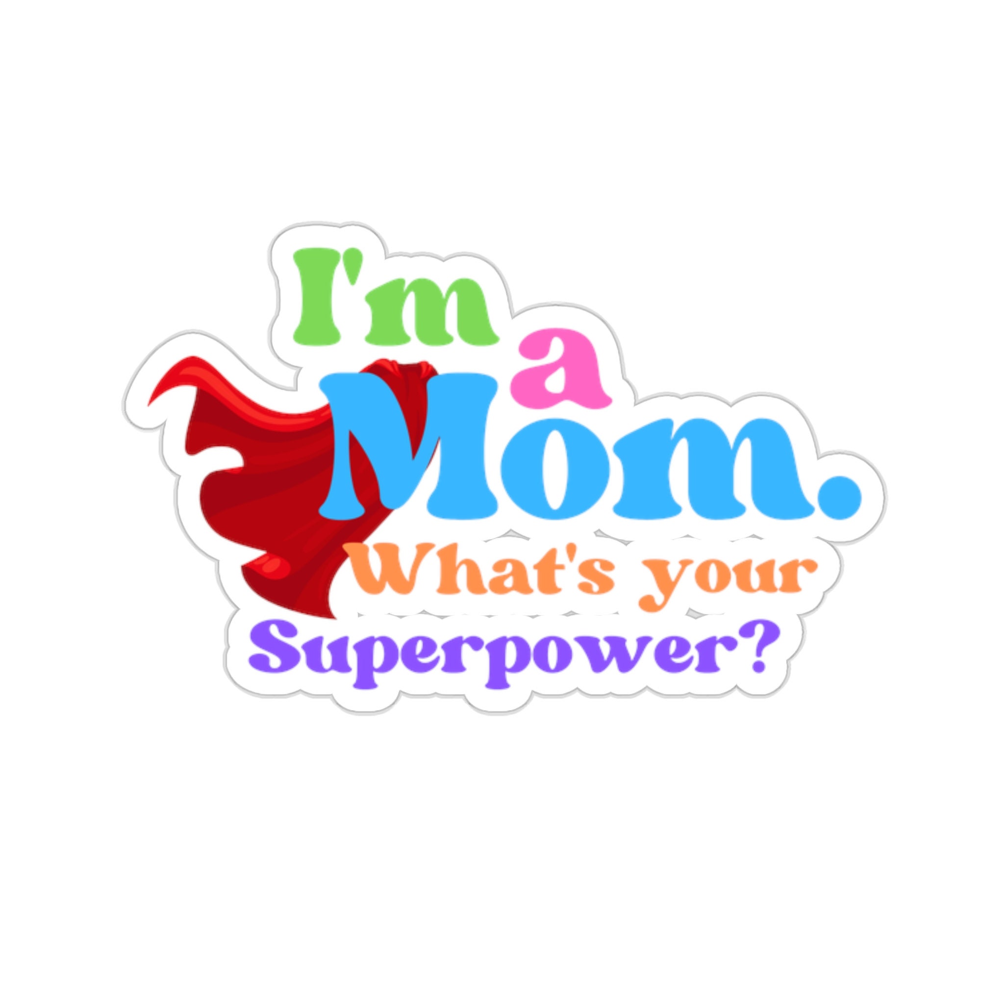 Mom Superhero Sticker, Gift Mother's Day, Awesome Water Bottle Sticker ...