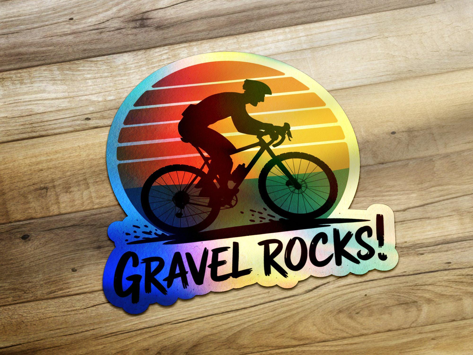 グラベルロックス バイクステッカー、サイクリング愛好家ステッカー 