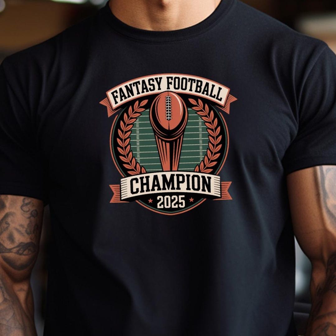Fantasy Football Champion 2025 T-shirt, League Winner Gift