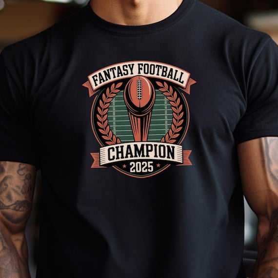 Fantasy Football Champion 2025 T-shirt, League Winner Gift