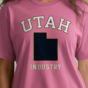 Comfort Colors Utah Industry T-Shirt, Utah State Pride Shirt, Vintage Utah Graphic Tee, Utah Souvenir Shirt