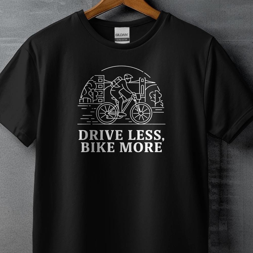 Gift For Cyclists, Hoodie Sweatshirt For Bike Lovers,Drive Less Bike More Cycling Tee, Pullover Crewneck, Cycling Enthusiast Apparel Alwasky