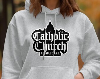 Catholic Church Founded 33 AD T-Shirt, Christian Faith Tee, Religious Apparel, Catholic Gifts, Devout Catholic Shirt, Show Faith Wear