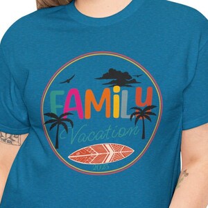 Family Vacation T-Shirt, Great Beach Vacation T Shirt, Quality Tee Shirt, 2023 Island Beach Trip, Cotton unisex Tee, Ocean, Surf