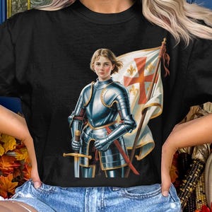 Catholic Saint T-Shirt, Comfort Colors t-Shirt, Traditional Catholic, Roman Catholic, Christian Apparel, Saint Warrior Design, Catholic Gift