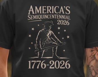 America's Semiquincentennial 2026 Tee, Comfort Colors Patriotic T-Shirt, 250 Years USA Celebration, American Revolution Commemorative Shirt