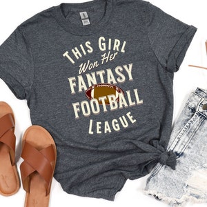 This Girl Fantasy Football Champion Tee, Fantasy League Winner T-Shirt, Lady Fantasy Football Winner T Shirt, Unisex Softstyle TShirt
