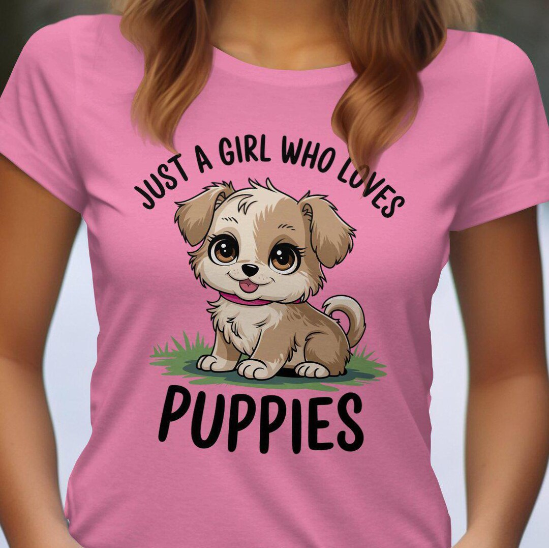 Puppy Print T-shirt For Women