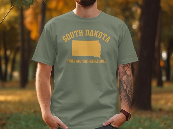 T-shirt Vintage Dakota Du Sud Buffle - Taille XL - Crème - Occasion Très Bon état