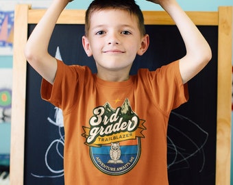 Back to School Tees Kids Third Grade TShirt Kids 3rd Grade Shirts First Day School Shirt School Shirt Spirit Inspirational T Shirts Boy Girl