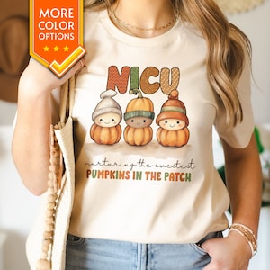 Pumpkin NICU Nurse Shirt Neonatal ICU Fall Nurse Shirt Neonatal Nurse Shirt Neonatal ICU Shirt Cute Labor and Delivery Pumpkins Neonatal Tee