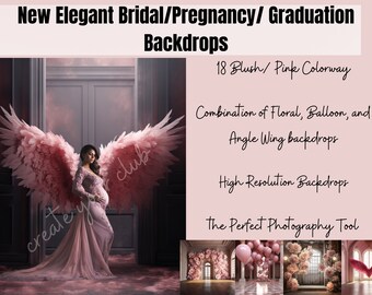 18 fondos de fotografía digital de habitación elegante, superposiciones de Photoshop, fondos de estudio para fotógrafos, bodas, maternidad y fondo de graduación