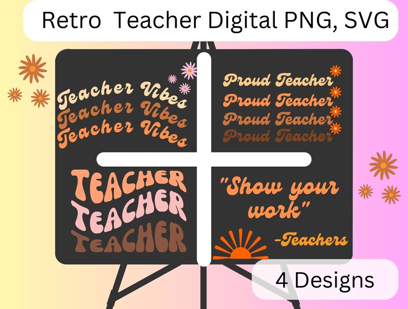 RETRO TEACHER SVG Bundle, School Svg, Teach Svg, Back to School Svg ...