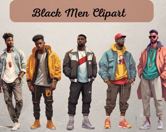 Imágenes Prediseñadas de hombres negros guapos, Hombres de mezclilla PNG, Imágenes prediseñadas de marido, PNG de novio, PNG masculino, Empoderamiento negro, Envoltura, Portada de libro, Sublimación masculina