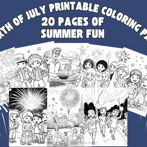 4th of July Coloring Pages, Download and Print, Fourth of July Activities, Independence Day Coloring, Patriotic Coloring Pages for Children