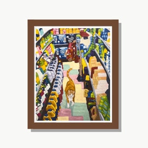 Bodega Cat New York Art Print - &quot;Bodega Cat I&quot; NY Wall Art - Cat Wall Art - Cat Art Print