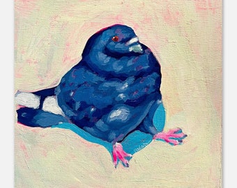 Pigeon Art Print - Original Pigeon Wall Art