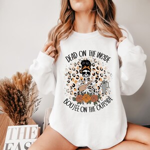 Boujie Halloween Shirt, Boo Jee shirt, Boujie sunglasses, Spooky Ghost Pullover, Spooky Season Sweater, Spooky Vibes Shirt, Halloween Gifts