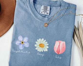 Subtle FDT T-Shirt, Anti Trump Shirt, Forget Me Not Daisy Tulip Tee, Feminist Gift, Equality Matters, Political Unrest, Subtle Tee