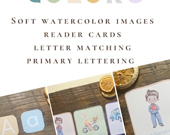 Montessori Natural Calm Colors Alphabet Bundle Homeschool Przedszkole