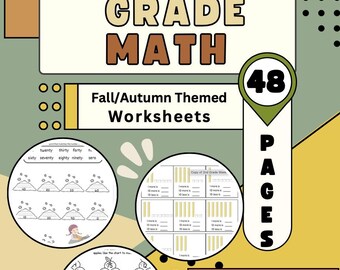 Zestaw arkuszy matematycznych dla klasy 1 na JESIEŃ Czas dodawania i pisania liczb