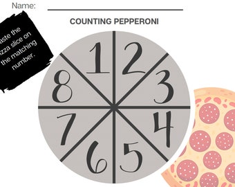 Przedszkole Liczenie Dopasowywanie Dopasowywanie i sekwencjonowanie Pizza Pie Wytnij i wklej