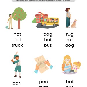Kindergarten, 1st Grade Reading Practice Sight Words