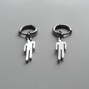 Billie Eilish Earrings Blohsh Logo Stainless Steel Hypoallergenic Earrings for Fans