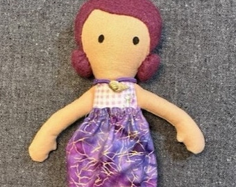 Mermaid Dolly ||Purple hair 10 inch Fabric Doll with Removable Tails for Girls Birthday Gifts