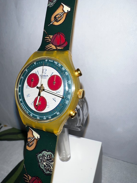 Swatch Watch Chronograph SCK102 Riding Star - Etsy