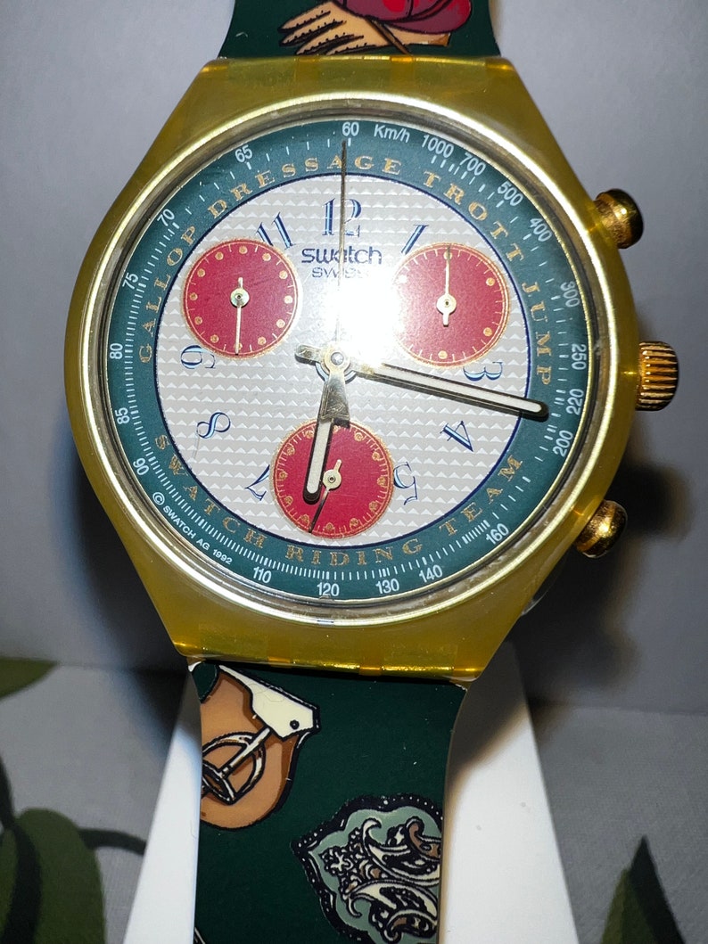 Swatch Watch Chronograph SCK102 Riding Star - Etsy