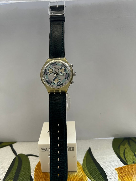 Swatch watch Chronograph SCV100 GREENTIC 1992 - image 2