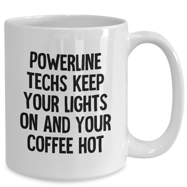 Electrical Powerline Technician Mug, Powerline Tech Gifts, Powerline Technician Gifts, Gifts for Electrical Powerline Tech