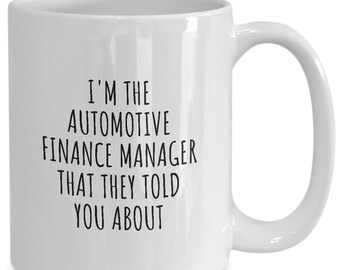 Automotive Finance Manager Mug, Finance Manager Gifts, Coffee Cup, Gift Ideas for Finance Manager, Coworker Gift, Boss Gifts