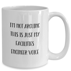 Facilities Engineer Mug, Facilities Engineer Gift, Facilities Engineer Coffee Cup, Coworker Gifts, Boss Gift
