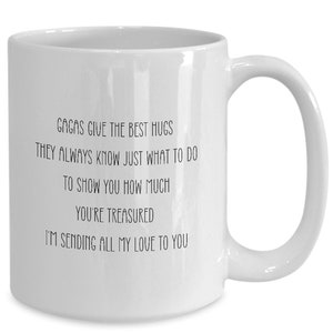 Gaga Mug, Gaga Gift, Grandma Coffee Cup, Grandmother Birthday, Mothers Day Gift, Grandma Christmas, Grandma Gift Ideas