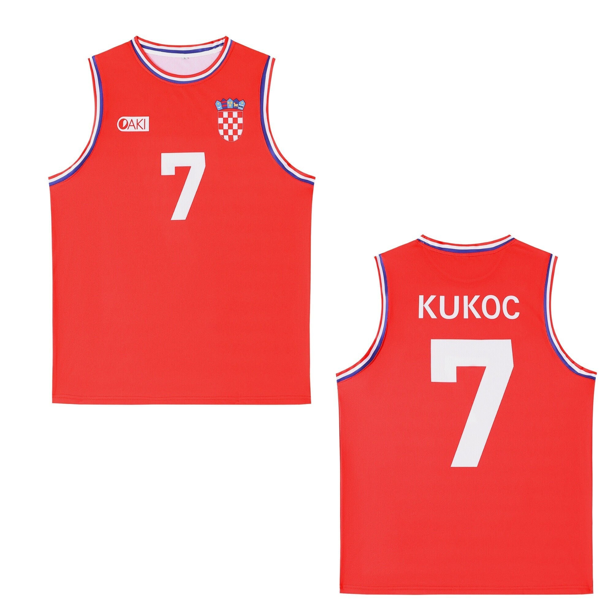 DRAZEN PETROVIC SIBENKA JERSEY CROATIA CUSTOM RETRO BASKETBALL SINGLET XL  48