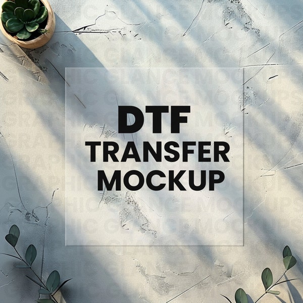 DTF Mockup PSD, DTF Transfer Sheet Mockup, Transfer Mockup, Textile transfer paper mockup, Smart Object Layer, Printing Sublimation transfer