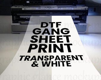 DTF Mockup, PSD, Graphics Mockup, DTF Transfer Sheet Mockup, dtf printer, Transfer Mockup, transfer paper mockup, gang sheet, ready to press