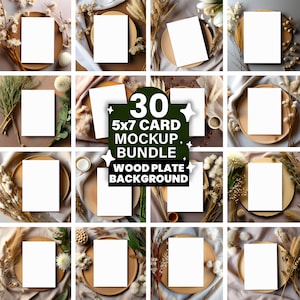 30 Einladung Grußkarte Mockup Bundle, 5x7 Invite Mockup, Party Karte Hochzeit, Karte Babyparty Einladung, Danke Karte Mockups, PNG