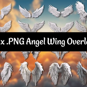 Gold Angels Wings White Clouds Memorial Background Heaven Backdrop Memorial  Template Printable Digital Download Png 