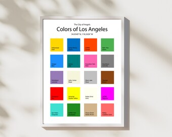 Colors of Los Angeles Print