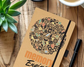 Memory Engine Kraft Paper Notebook 100% Recycled Paper