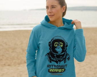 Astronaut Monkey Mhn Authentic Apparel Women's Remill® Relaxed Fit Hoodie