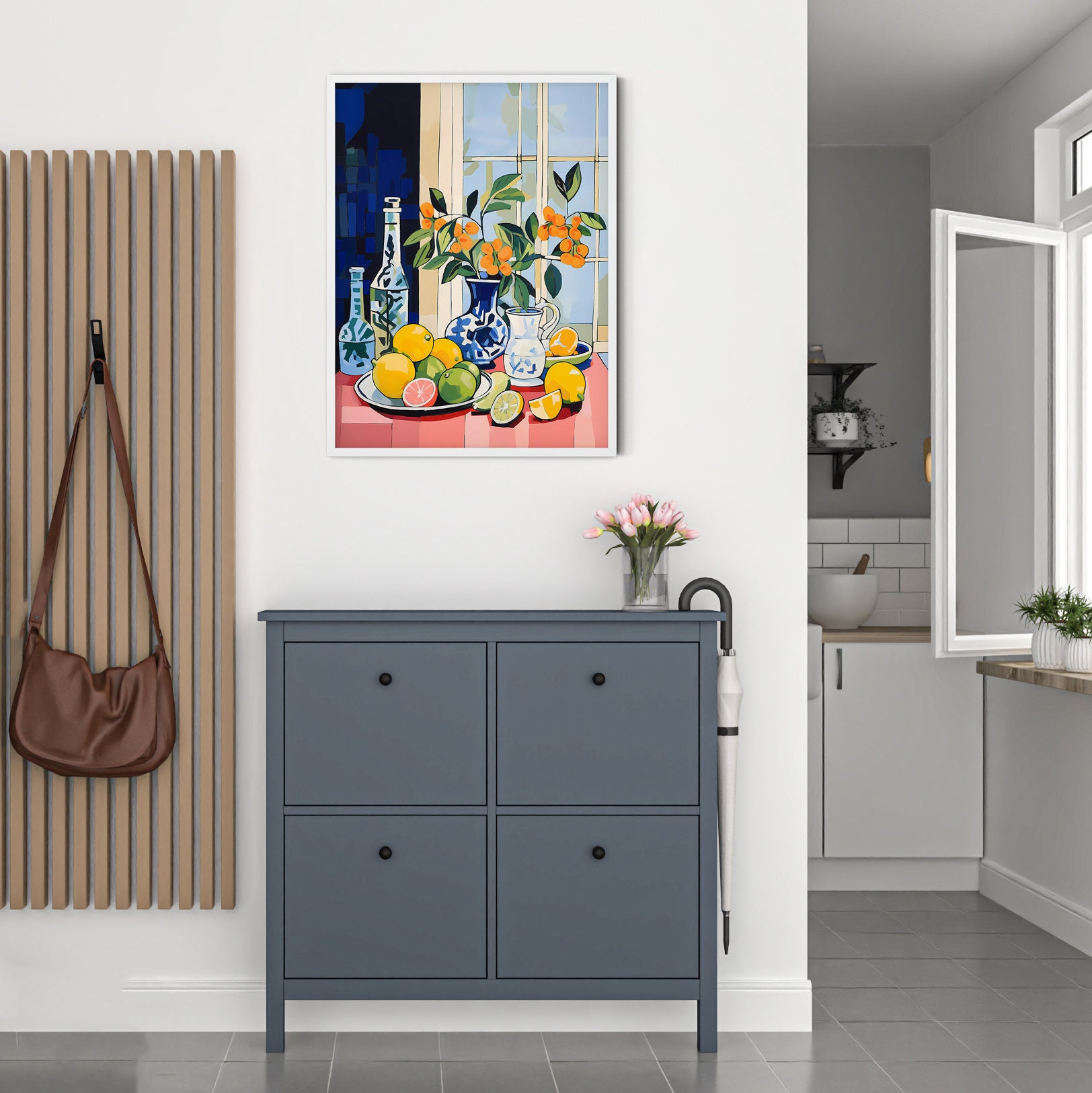 Lemon Print, Colorful Wall Art, Kitchen Wall Art, Fruit Wall Art, Still ...