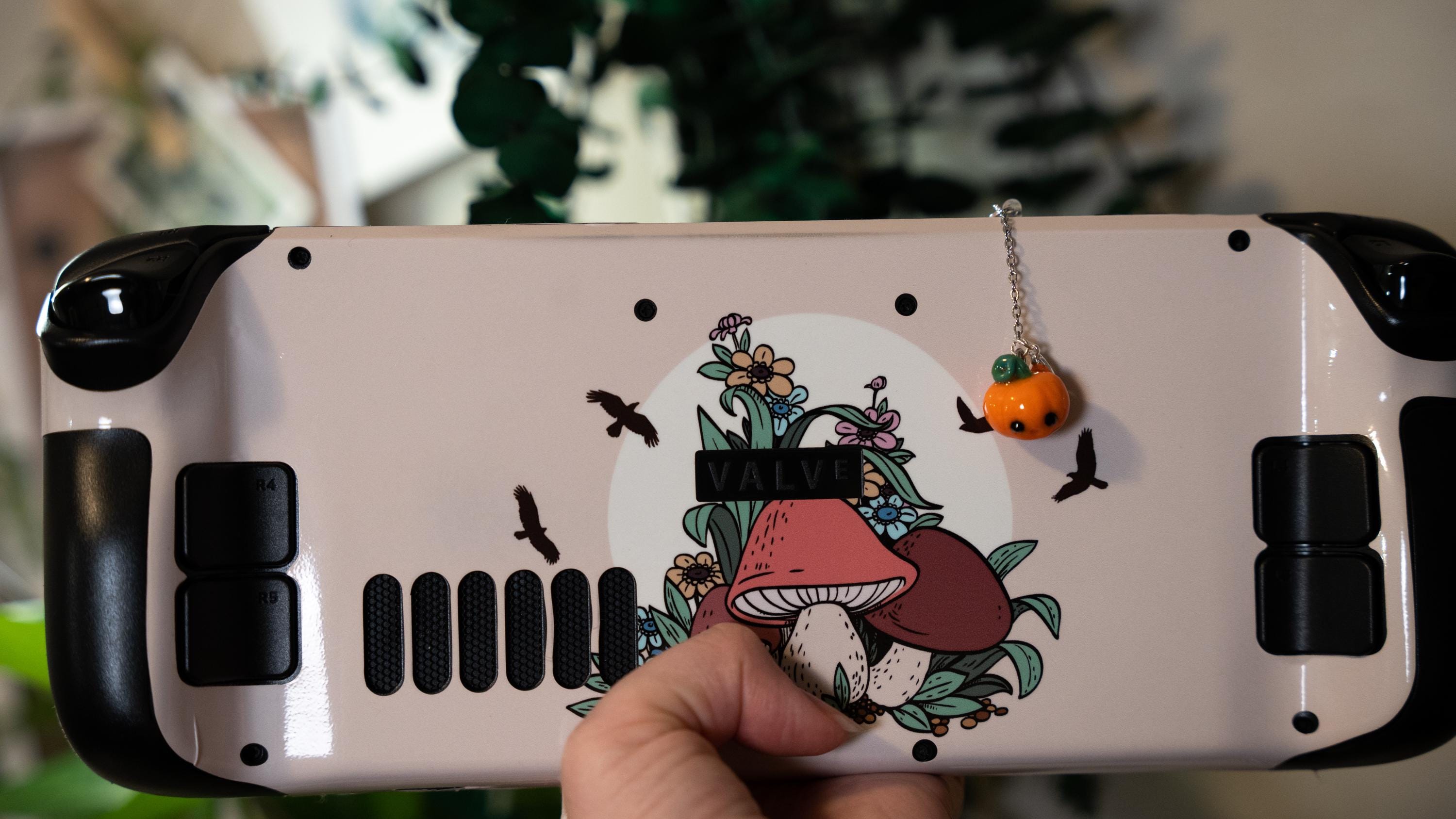 Cute Pumpkin Dust Plug Charm for Switch and Steam Deck, Autumn Handhold Console Charm