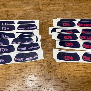 Custom Eye Black Tattoos-12 Pack - Etsy