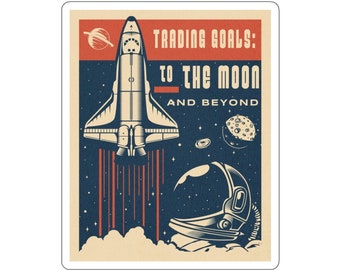 Trading Goals Vinyl Sticker: Stock Market Day Trader Gift