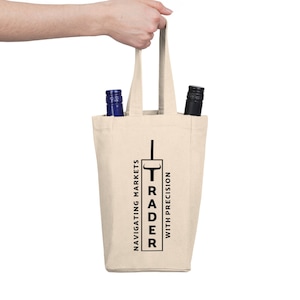 Day Trader Canvas Tote Bag - Stock Market Gift for Investors